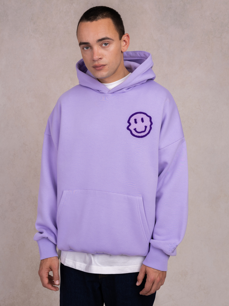 Smiley Hoodie Purple 