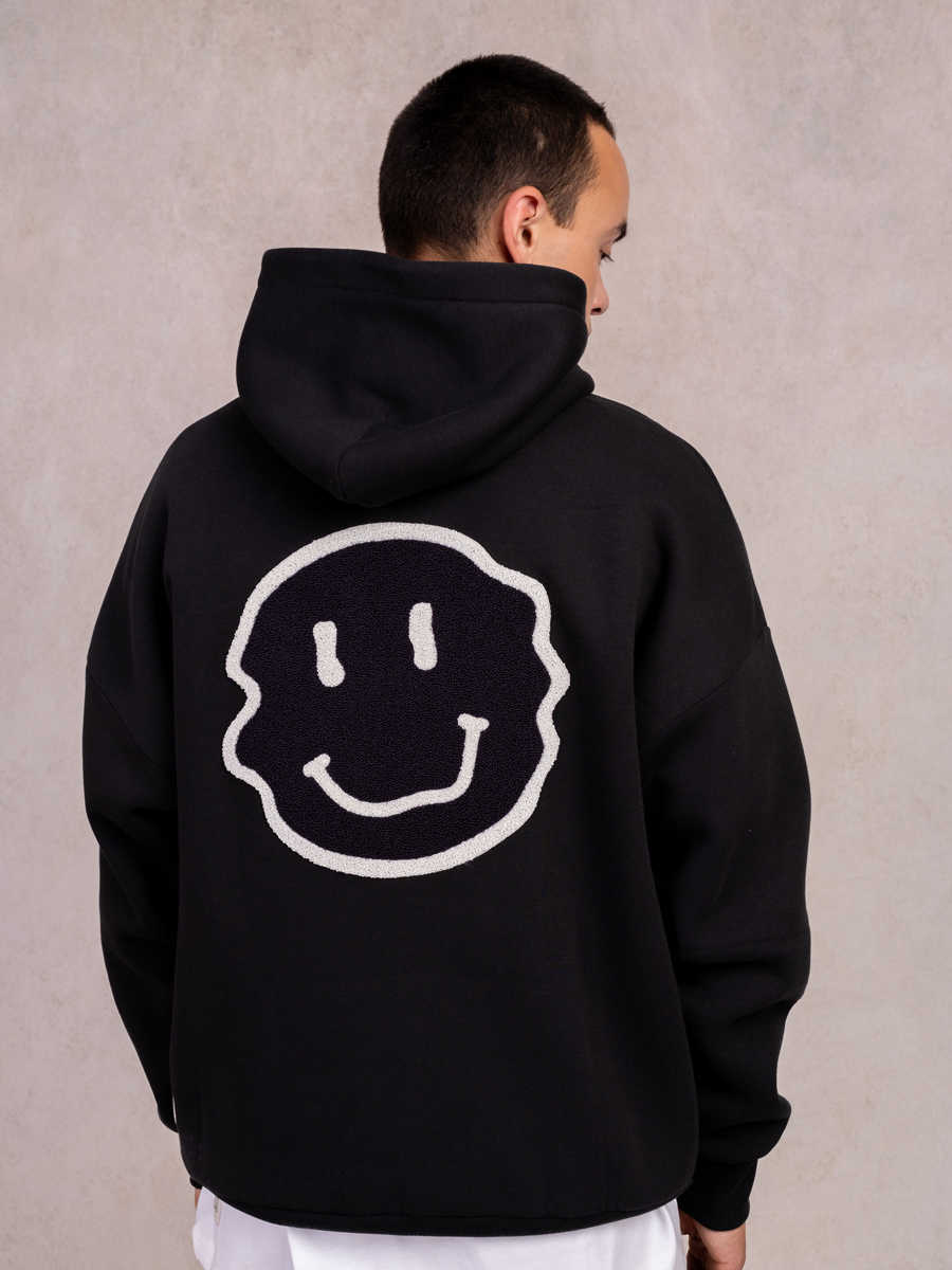 Smiley Hoodie Asphalt